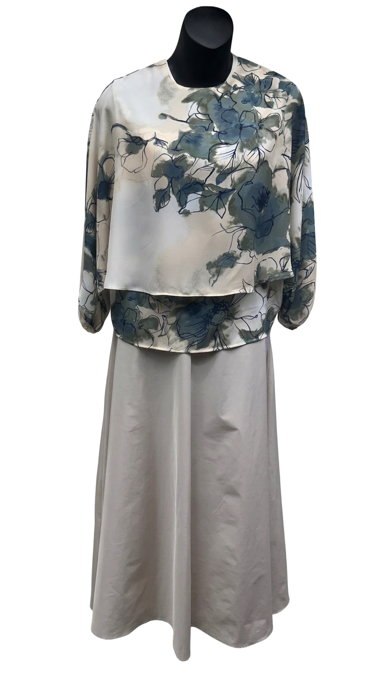 Willow Dot Peasant Blouse