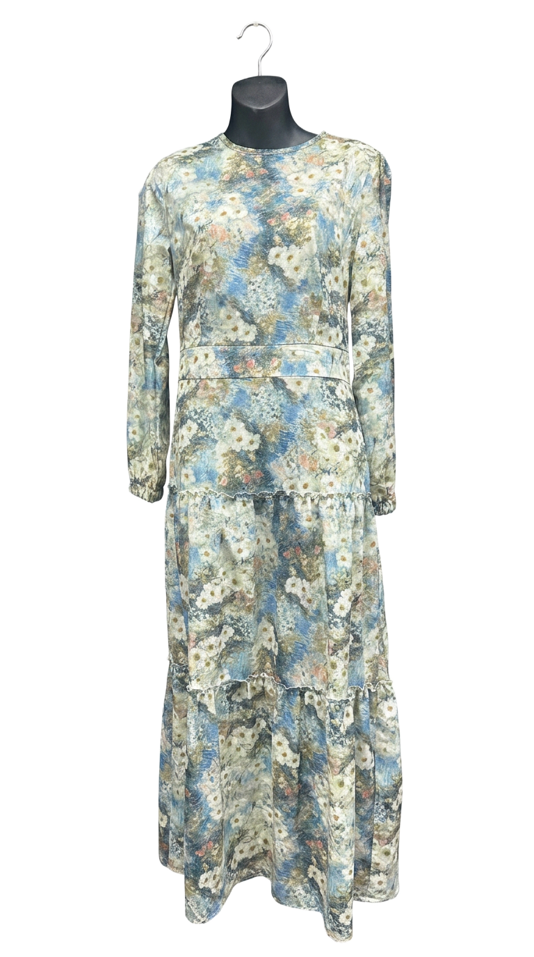 Impressionist Tiered Dress